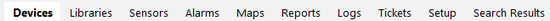 Enterprise Console Menu Tabs Bar Enterprise Console Menu Tabs Bar