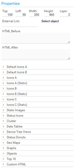 Properties Selection in the Map Designer Properties Selection in the Map Designer
