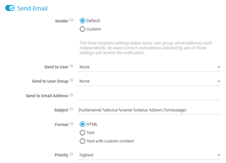 Creating an Email Notification Creating an Email Notification