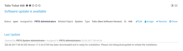 An Open ToDo Ticket with Instructions An Open ToDo Ticket with Instructions